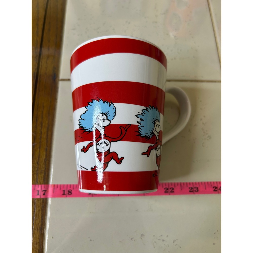 Dr Seuss The Cat in the Hat Thing 1 Thing 2 Mug‎ Blue Interior Quote